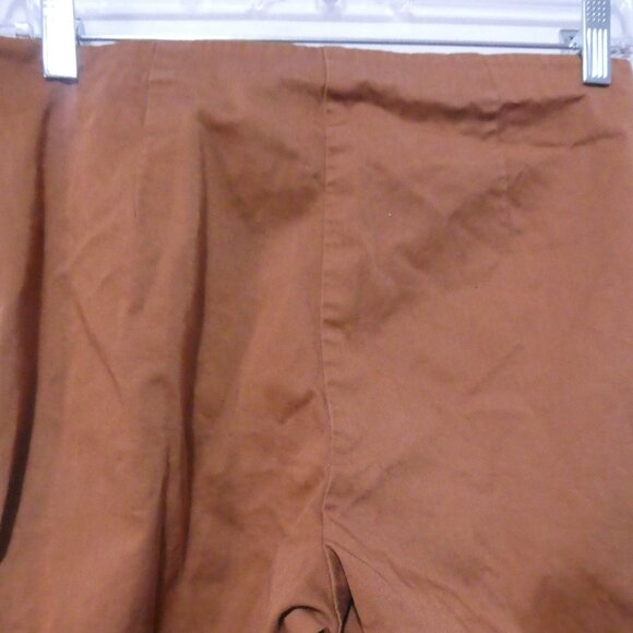 M&S COLLECTION | UK 12 | Stylish Brown Straight Leg Capris - Picture 11 of 16